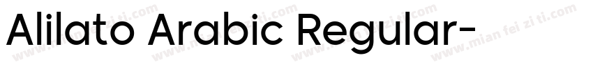 Alilato Arabic Regular字体转换